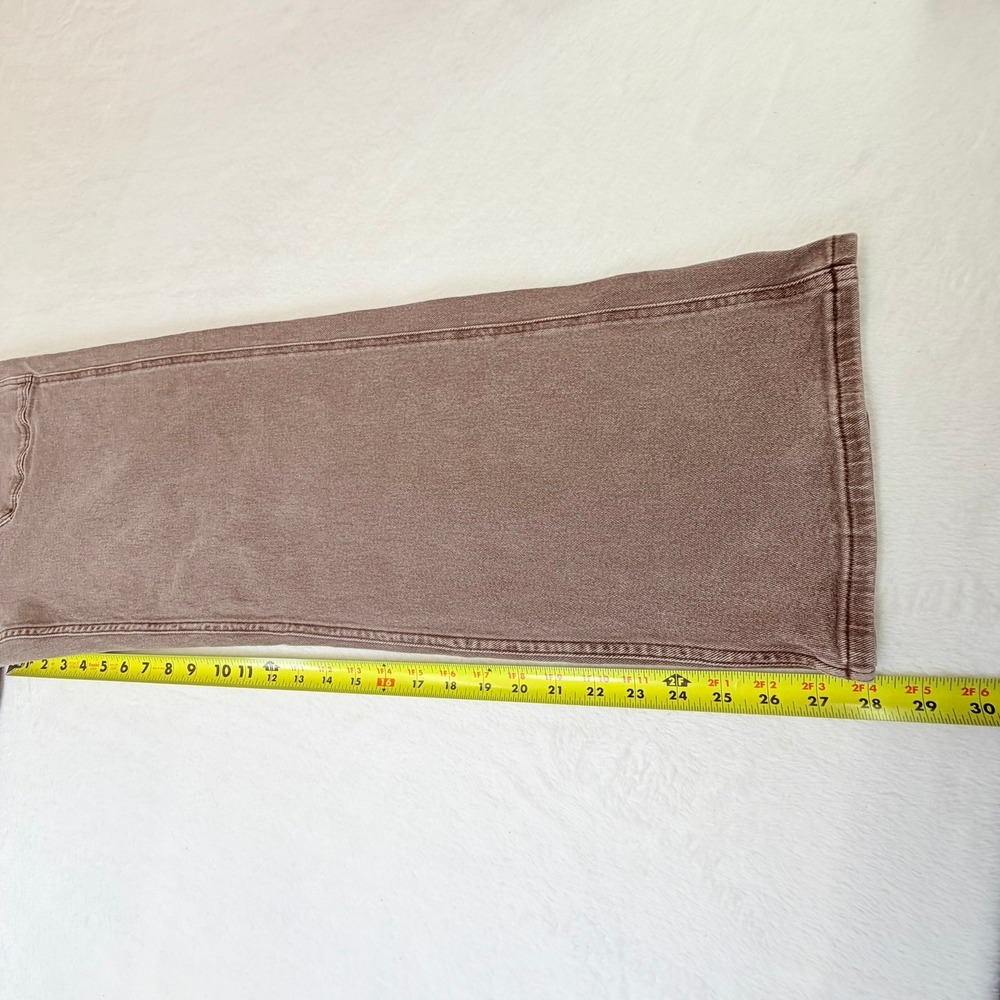 Vigoss Women's Carpenter Baggy Straight Jeans Size 27 Taupe Wide Leg Utility - Picture 11 of 13